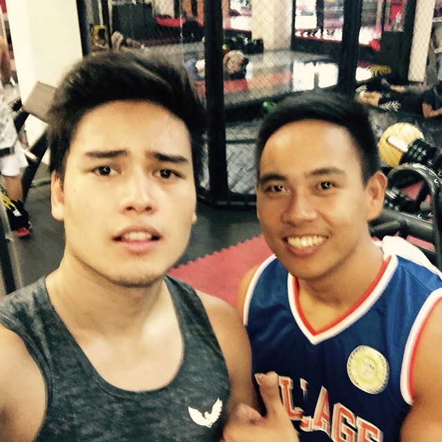 Marco Gumabao Instagram gym time